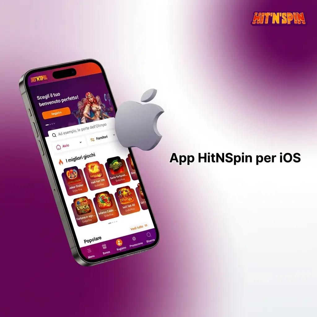 App HitNSpin per iOS su iPhone e iPad: scarica dall'App Store e accedi a scommesse e casino