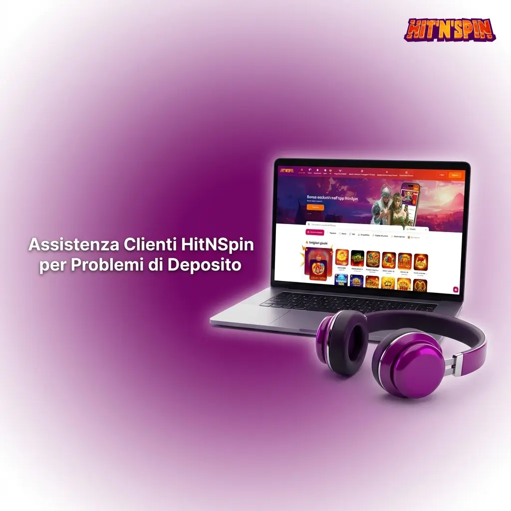 Assistenza clienti HitNSpin per problemi di deposito: live chat, email e modulo di supporto disponibili 24/7