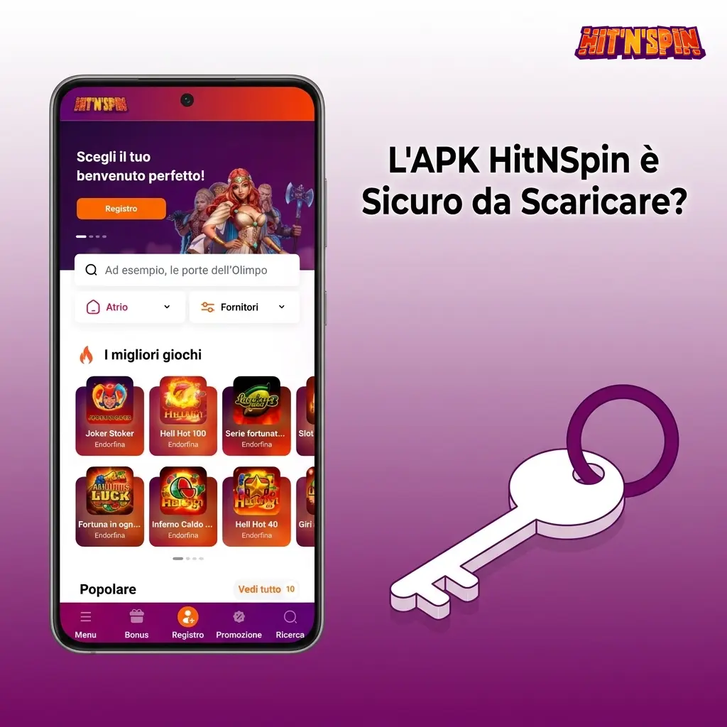 App HitNSpin APK sicura con licenza Curaçao, crittografia SSL 128 bit e protezione dati garantita