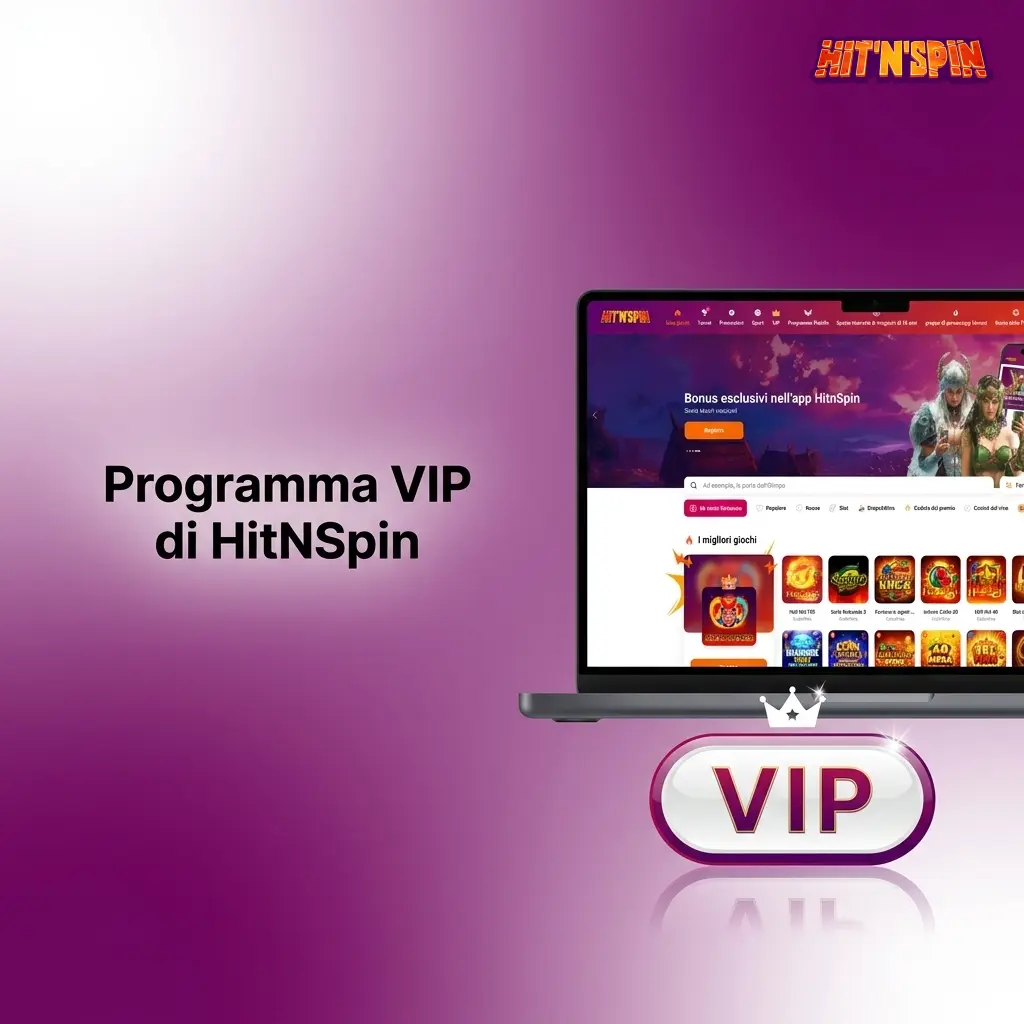 Programma VIP HitNSpin con livelli fedeltà, cashback settimanali, bonus personali e account manager dedicato