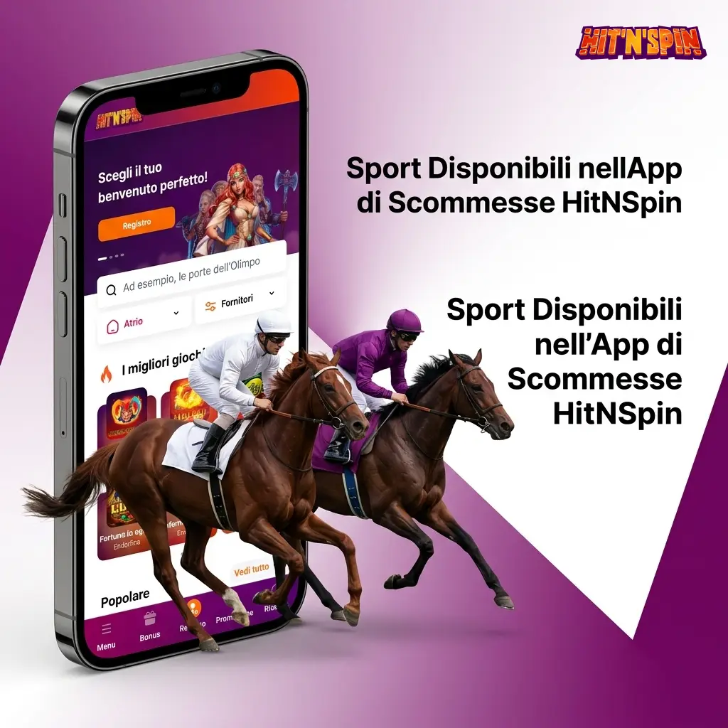 App HitNSpin scommesse sportive: calcio, tennis, basket, eSport e altri sport con modalità LIVE e LINE disponibili