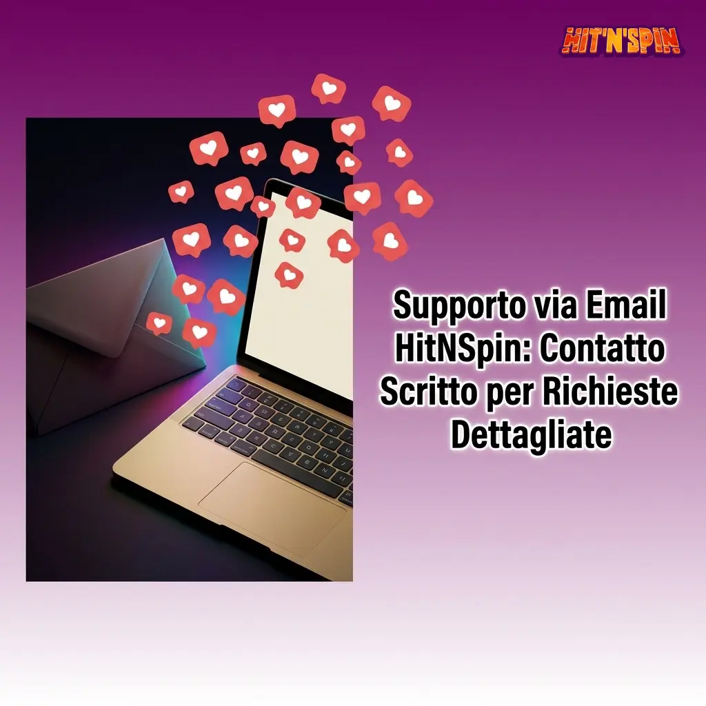 Supporto email HitNSpin: invia documenti KYC, contestazioni pagamenti e richieste formali a support@hitnspincasino.com